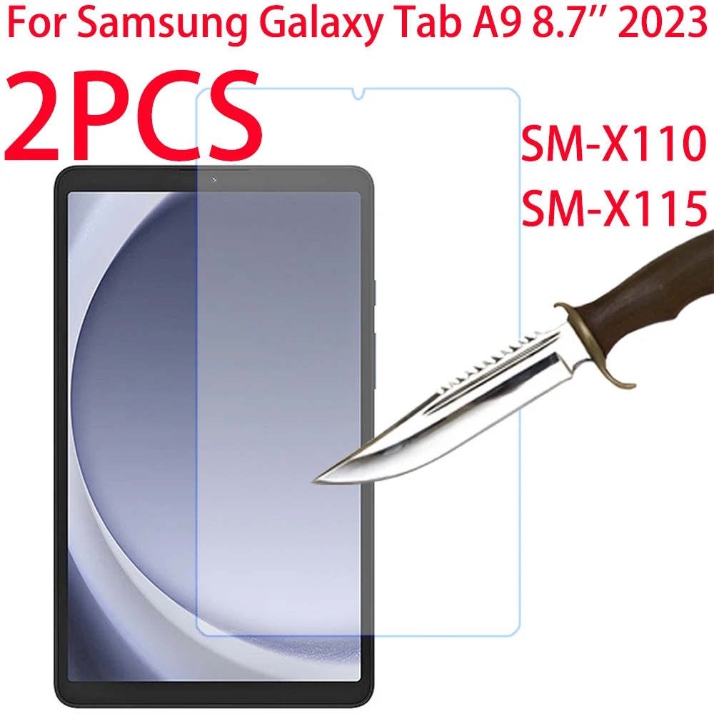 2PCS Per Samsung Galaxy Tab A9 8.7 pollici 2023 Protezione Dello Schermo In Vetro Temperato Per A9 SM-X110 SM-X115 Pellicola Protettiva Fit schermo