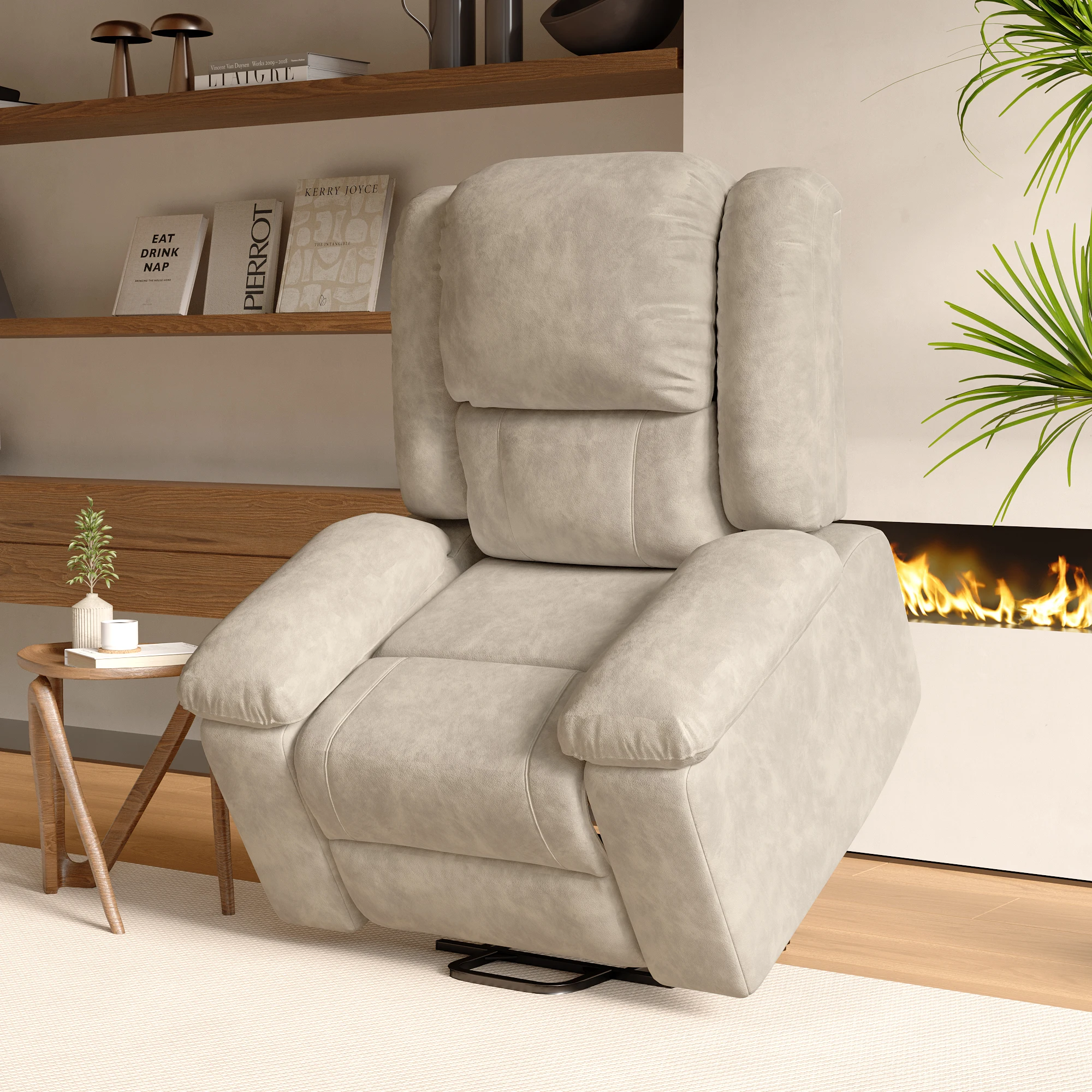 Fauteuil de massage et de relaxation électrique Fangange, fauteuil inclinable avec fonction de relaxation, massage chauffant