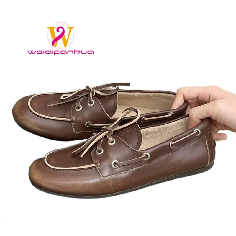 Chaussures pour femmes : 2026 Chaussures Mary Jane, mocassins plats pour femmes, chaussures simples pour femmes, petites chaussures en cuir vintage pour femmes.