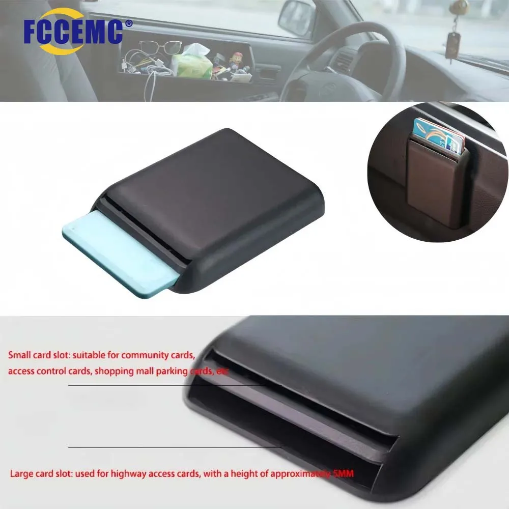Boîte de rangement multifonction pour cartes de voiture, organiseur de cartes de crédit et de billets pour l