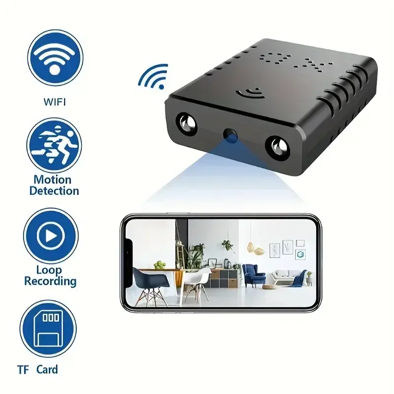 Mini Caméra XD IR-CUT Le Plus Petit Full HD 1080P Caméscope de Sécurité à Domicile Vision Nocturne Infrarouge Micro cam révélant la Détection de Mouvement DVR