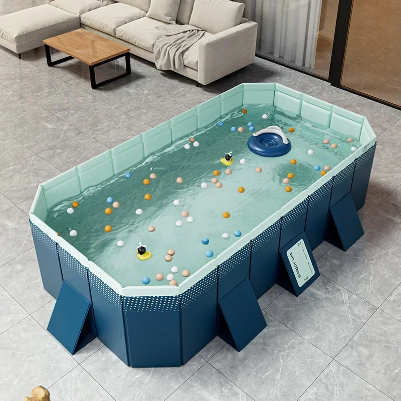 Piscine gonflable épaisse et résistante à l'usure, piscine d'extérieur non gonflable, piscine pliable pour enfants, piscine domestique