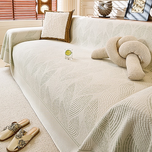 3D-Punkt-Sofabezug aus kühlender Eisseide – atmungsaktive Sommer-Couchdecke – rutschfester Möbelschutz für die gesamte Couchfläche Kühlmatte/Decke Image