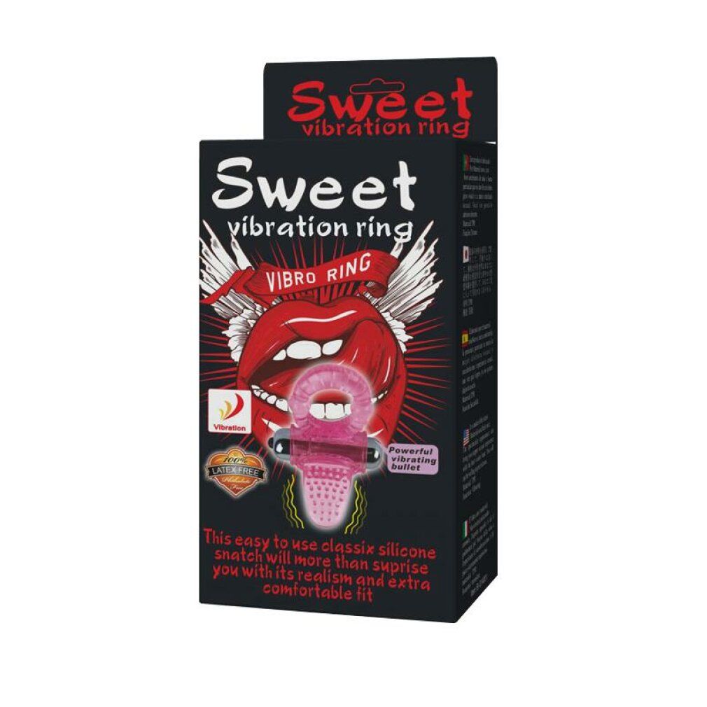 Dolce anello vibrante rosa 1 St