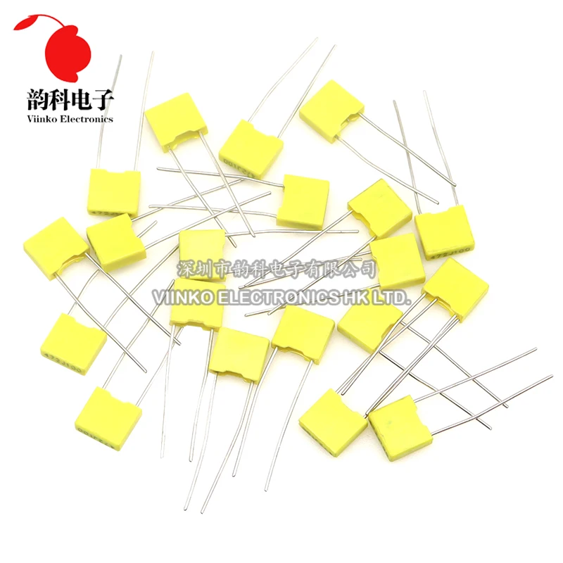 20 stücke Polypropylen-Sicherheits kunststoff folie 100V 1nf ~ 1uf 100nf 220nf 470nf 10nf 47nf 22nf 1nf 0,47 uf 0,1 uf Korrektur kondensator Image