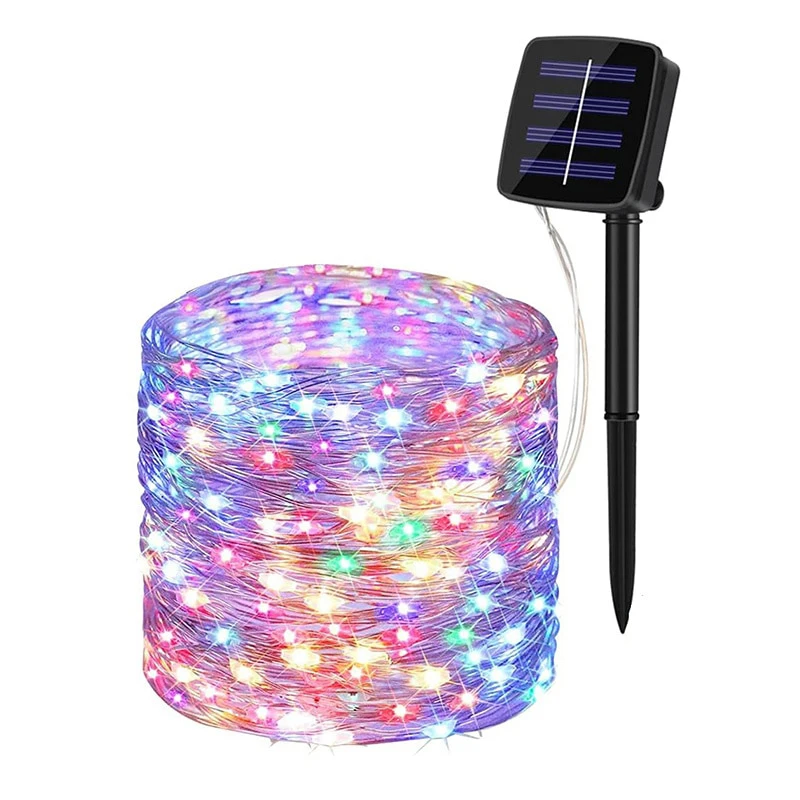 LED Solar Lampe Outdoor Solar Lichter Girlande Wasserdicht Fairy Licht Weihnachten Dekor Party Hochzeit Neujahr Dekoration
