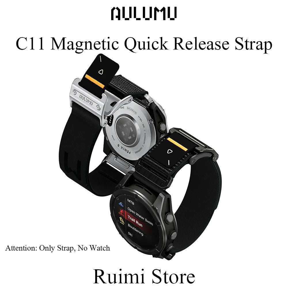 AULUMU C11 Nylon Gewebtes Magnetisches Sportarmband Schnellwechsel-Uhrenarmband Image