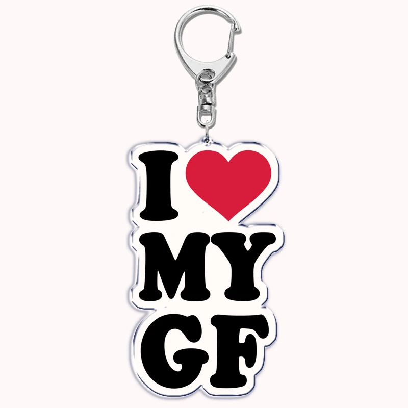 Ich liebe dich, mein fiktiver Freund, tolle Freundin, Schlüsselanhänger, Emo, Jungen, heiße Frau, Mutter, Papa, Schlüsselanhänger, Schlüsselanhänger, Bf, Gf, Geschenke Image