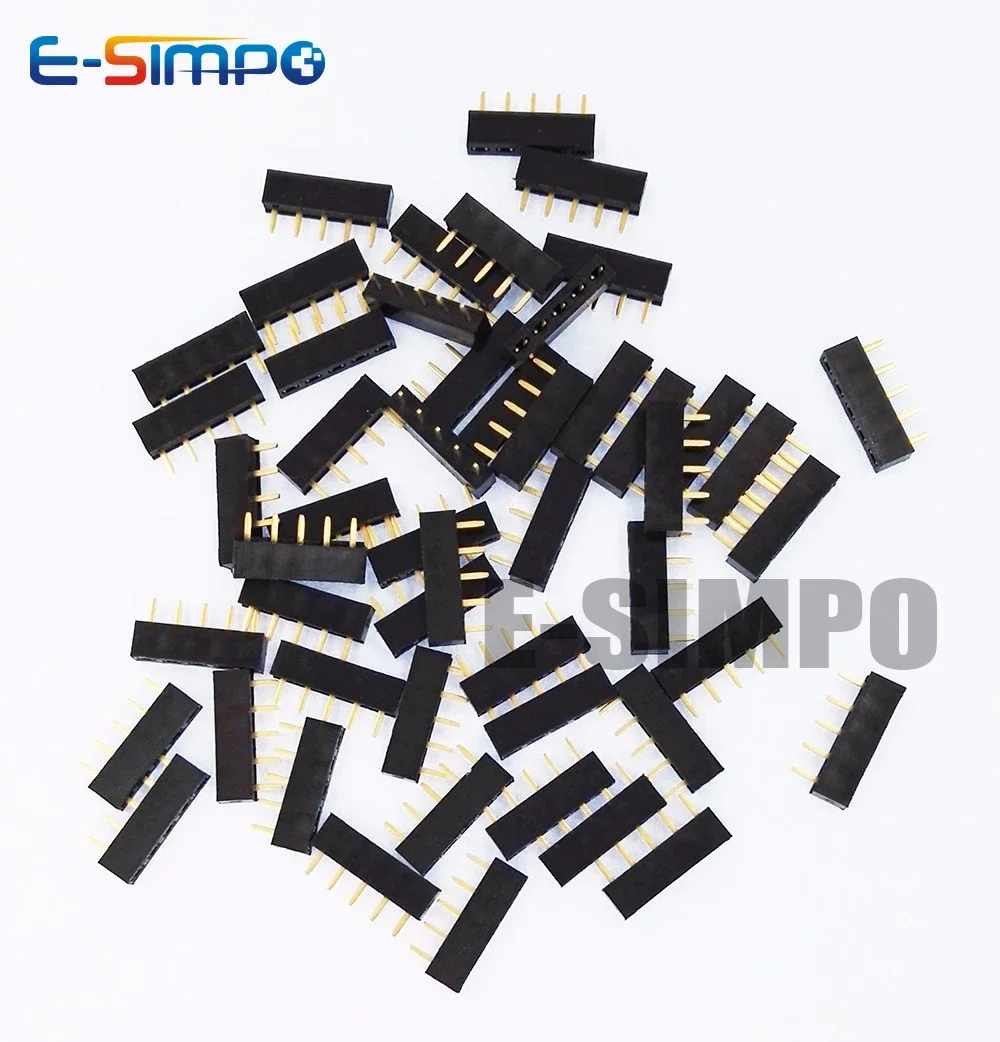 20 Paar 2,54mm ph2.0 einreihige flache gerade 1x2/3/4/3,5/10p rohs Gold plate Platine Buchse Stecker Stecker Buchse Image