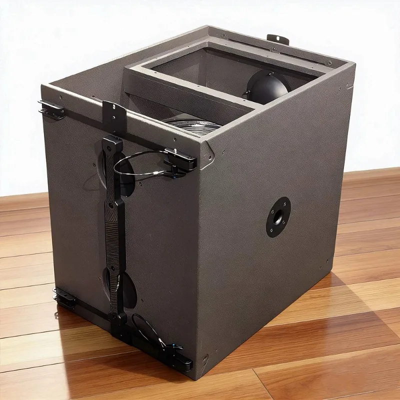 SB118 Einzelner 18-Zoll-Subwoofer-Lautsprecherkasten, leistungsstarker Subwoofer zur Verwendung mit Kr08 Line Array, ohne Lautsprecherkomponenten im Inneren. Image