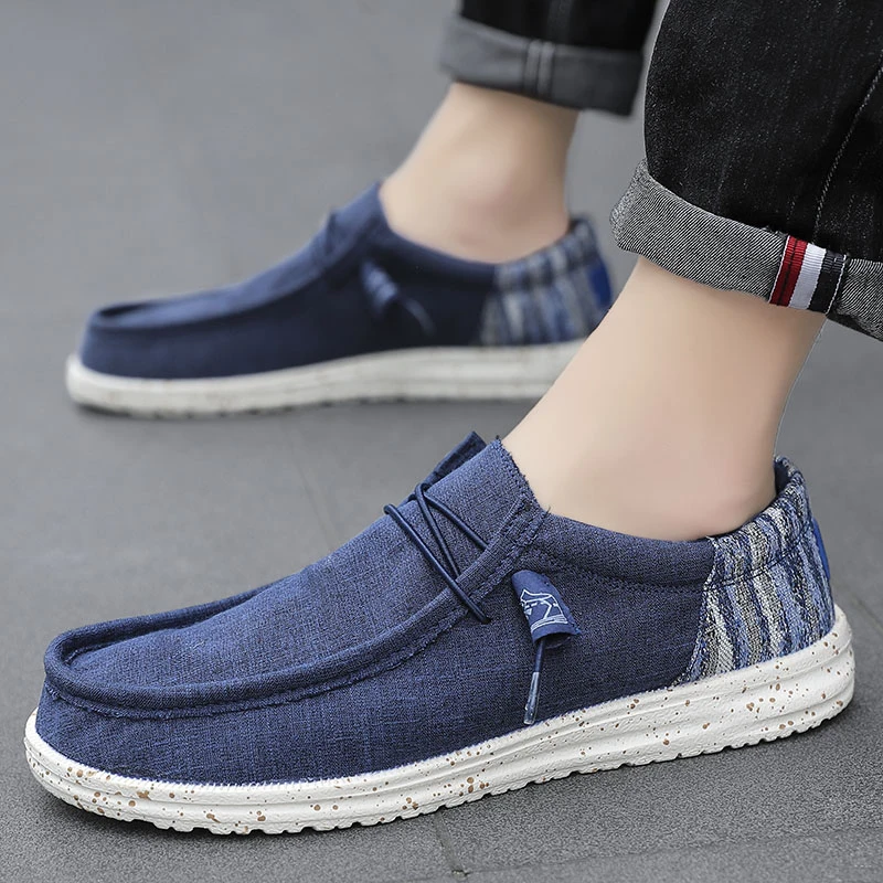 Sommer Licht Dude Schuhe Männer Leinwand Freizeit schuhe atmungsaktiv bequem neue große Größe 48 49 50 Drops hipping