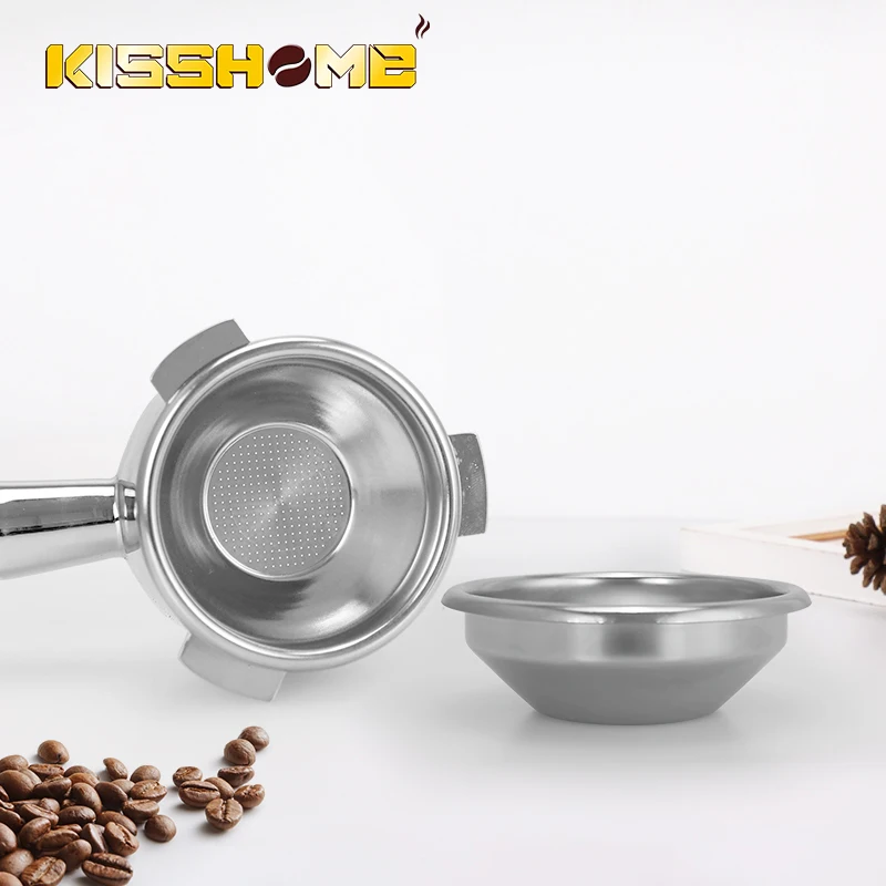 Kaffeefilterkorb 54 mm für Breville Sage Espressomaschinen 304 Edelstahl ohne Druck Barista-Zubehör 1 Tasse 2 Tassen Image