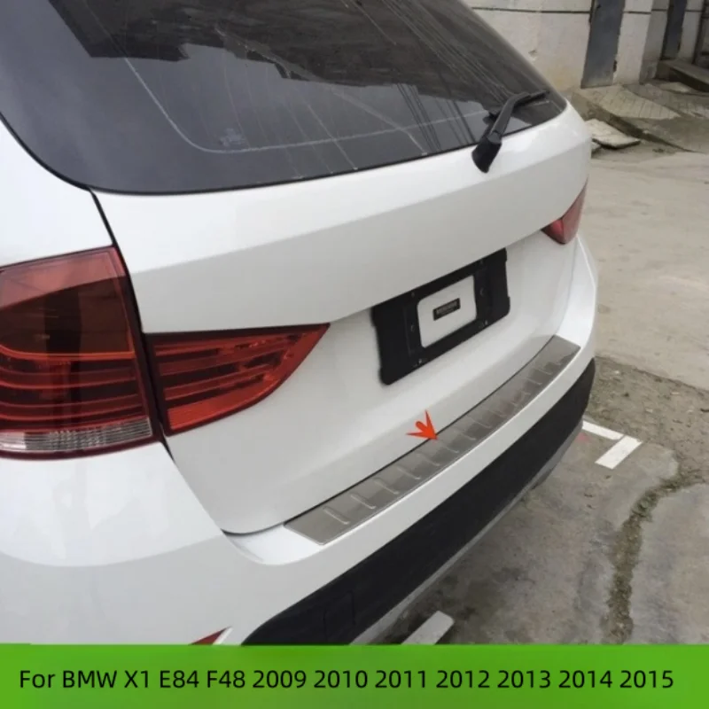 Für BMW X1 E84 F48 2009 2010 2011 2012 2013 2014 2015-2023 Heckstoßstangenschutz Sill Trunk Rear Guard Tread Plate Cover Trim Image