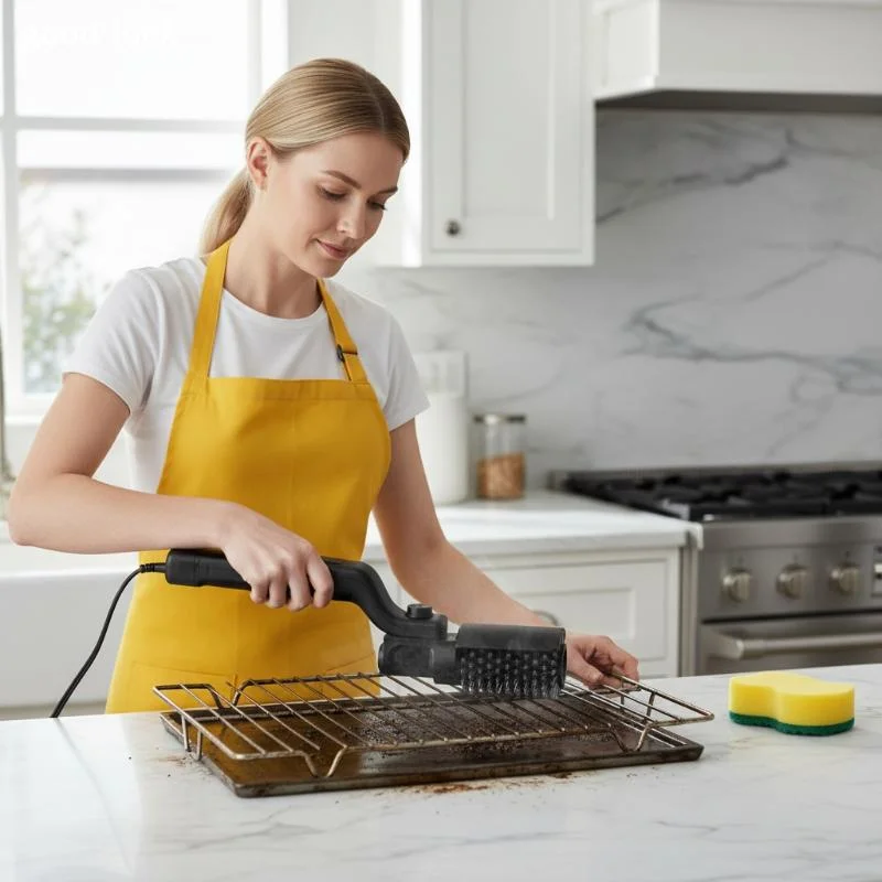 Küchenbürste, Grillzubehör, wiederaufladbare elektrische Grillbürste, elektrische Grillbürste, Grillbürste, Reinigungsbürste, Pflasterbürste Image