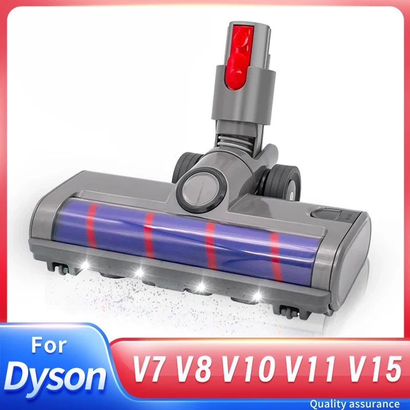 Elektrischer floo bürsten kopf für dyson v7 v8 v10 v11 v15 schnur loser staubsauger austauschbare teile reinigungs bürsten mit led-leuchten Image