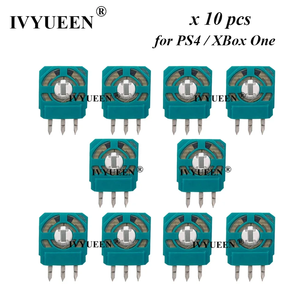 IVYUEEN 10 Stück für PlayStation 4 PS4 PRO Slim Controller Joystick Achse Analogsensor für XBOX ONE X S 3-poliges Modul Mikroschalter Image