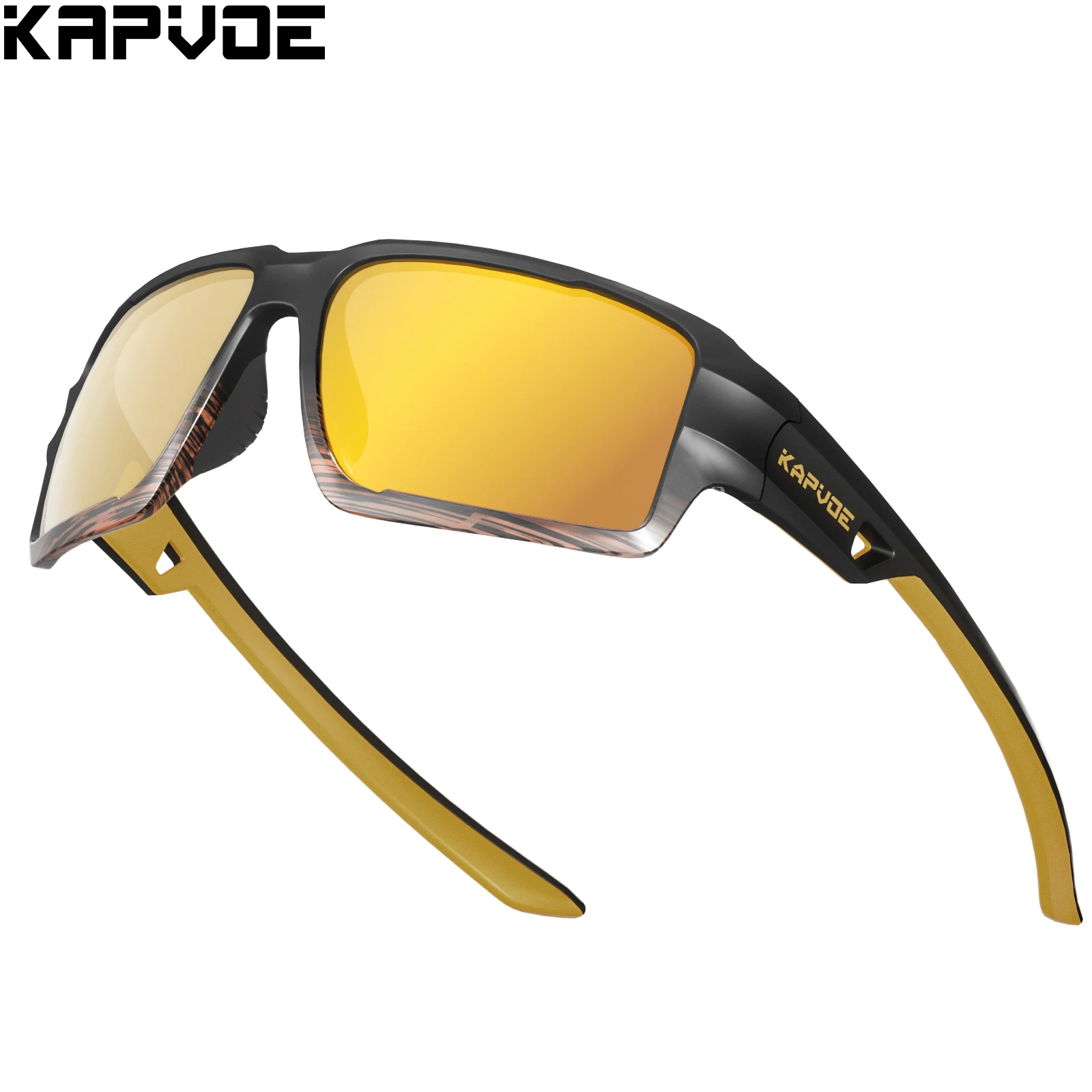 Kapvoe Polarisierte Radfahren Sonnenbrille UV400 Radfahren Gläser MTB Fahrrad Brille Outdoor Laufen Fahren Reiten Sport Fahrrad Brillen Image