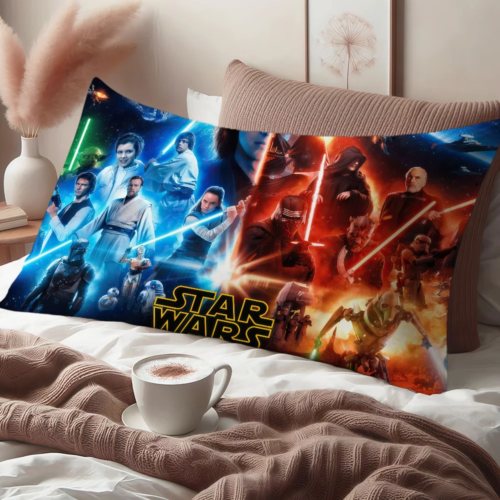 Film-Kissenbezug mit coolem S-Star-Wars-Motiv, rechteckiger Kissenbezug für Zuhause, Sofa, Wohnzimmer, Schlafsaal, Nachttisch, Hogar, Kissenbezug, Geschenk Image