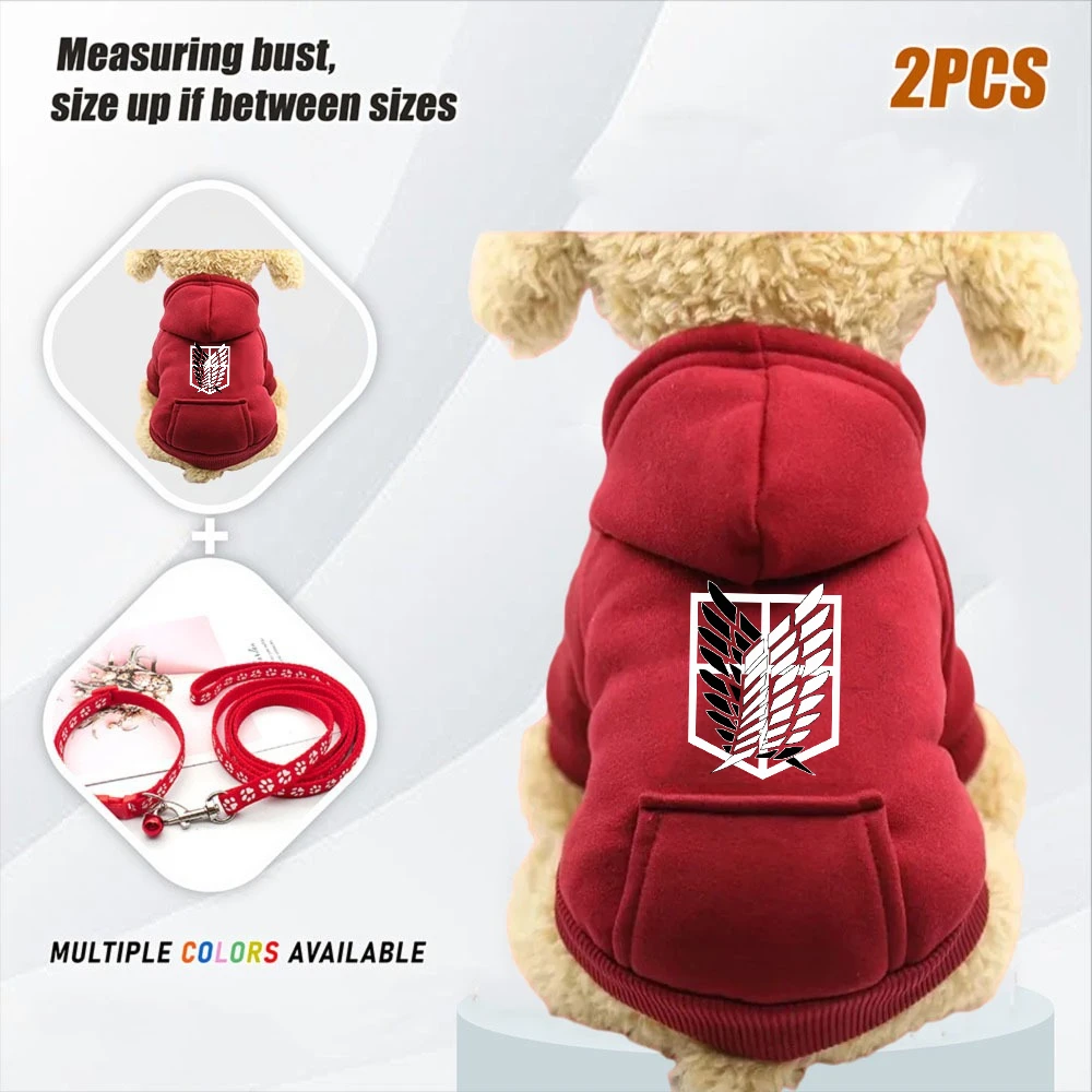 2 Stück Wasserdichte Warme Hundejacke Weste Winter Hundebekleidung mit Geschirr Bulldoggen-Mantel Haustier-Kostüm für Kleine und Große Hunde Chihuahua Image