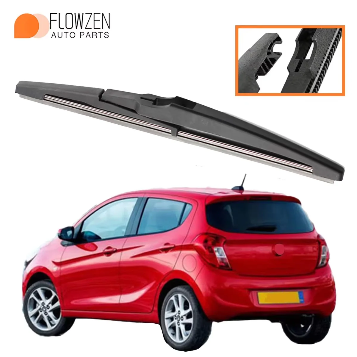 Heckwischer passend für Opel Karl Vauxhall Viva 2015-2023 Autoteile Heckscheibenwischerblätter Scheibenwascherzubehör Image