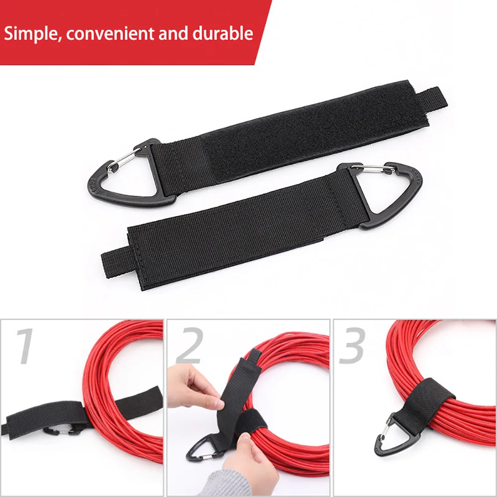 1/5/10 Stück Dreieckige Schnallen-Kabelbinder, Nylon-Gürtel zur Kabelorganisation, Schlüsselanhänger, Robuste Kabelaufbewahrungsgurte für Kabel und Schläuche Image