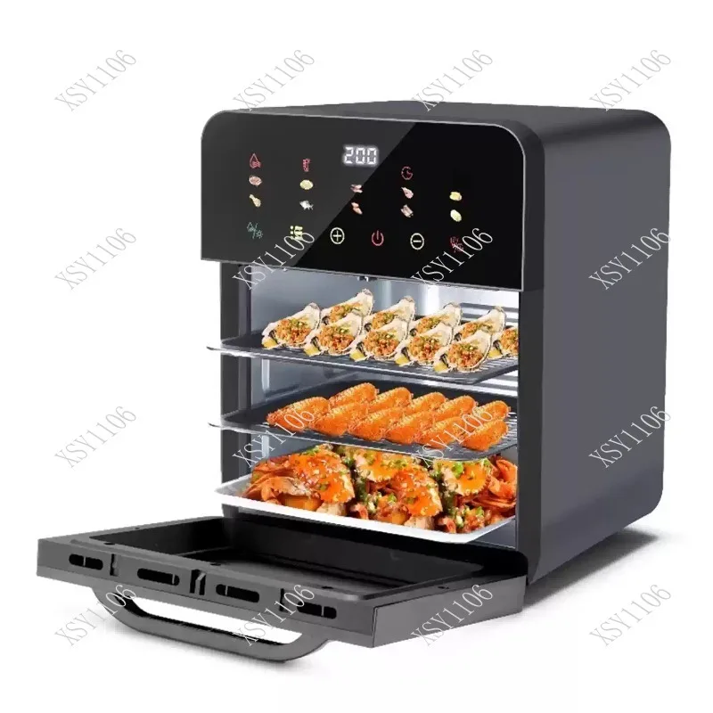 Große Kapazität 3-in-1 Heißluftfritteuse, Dampfgarer und Mikrowelle - Neue Elektrische Multifunktions-Fritteuse Image