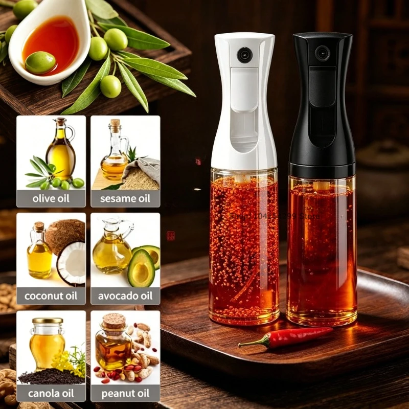 200/300/500ml Ölsprühflasche BBQ Kochöl-Sprühflasche Küchen-Backölsprüher Leere Flasche Essigflasche Ölspender Image