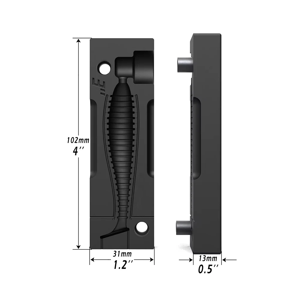 OEM Aluminiumlegierung Druckguss-Bionik-Köderformen, Wobbler-Stil Spritzguss-Weichköderformen und Präzisions-CNC-Druckguss Image