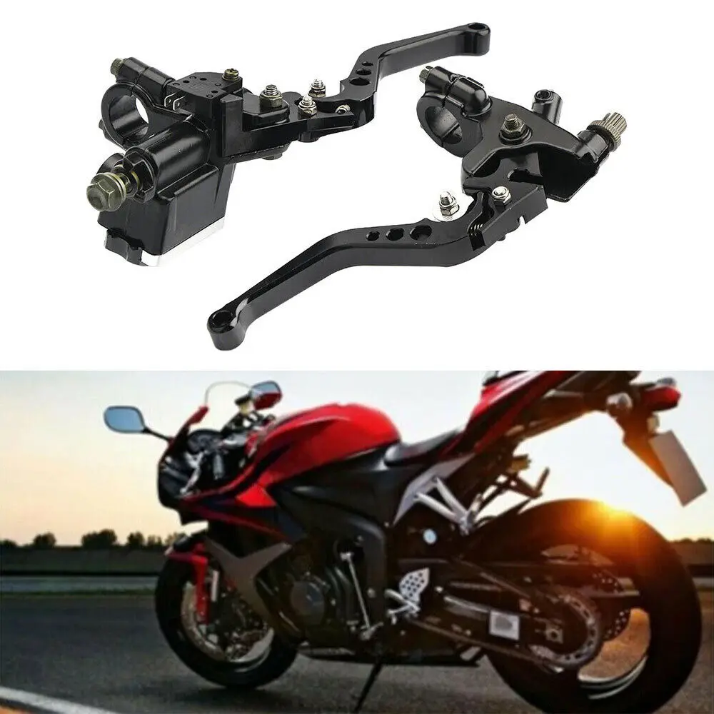 Cnc motorrad hydraulischer bremshebel kupplung haupt zylinder 7/8 "22mm, universeller motorrad brems pumpen griff für honda yamaha Image