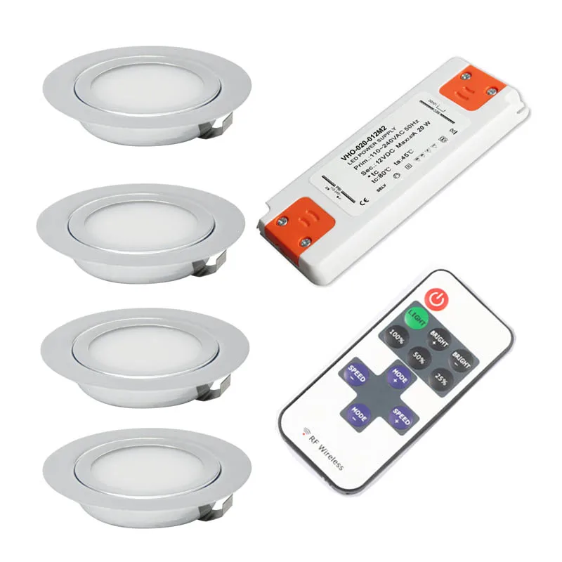 3W 5W 7W LED-Mini-Strahler für den Innenbereich, IP65, Badezimmer-Decke, versteckte Spot-Lampe, schlankes Downlight, 12V-Schranklicht und dünner Transformator