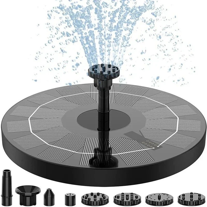 Mini Solar Wasser Brunnen Pool Teich Wasserfall Brunnen Garten Dekoration Outdoor Vogel Bad Solar Powered Brunnen Schwimmenden Wasser