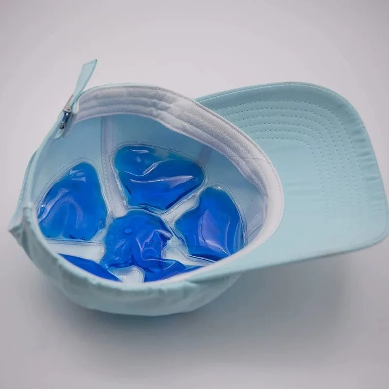 Wiederverwendbare PVC-Gel-Kühlpackung für Fahrrad- und Motorradhelme, Hüte, Sommerkühlung, Kaltkompressen, Outdoor-Reisezubehör Image