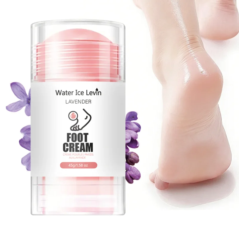 Water Ice Levin Lavender Fußcreme, Kollagen, Hyaluronsäure, intensiv nährende, feuchtigkeitsspendende Hautpflege. 45g. Image