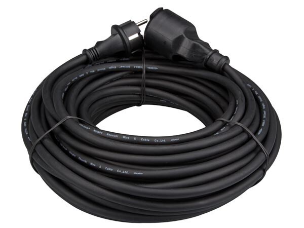 Perel Gummi-Verlängerungskabel - 25 M - 3G1.5 - Stecker-Typ E (Französisches System) Image