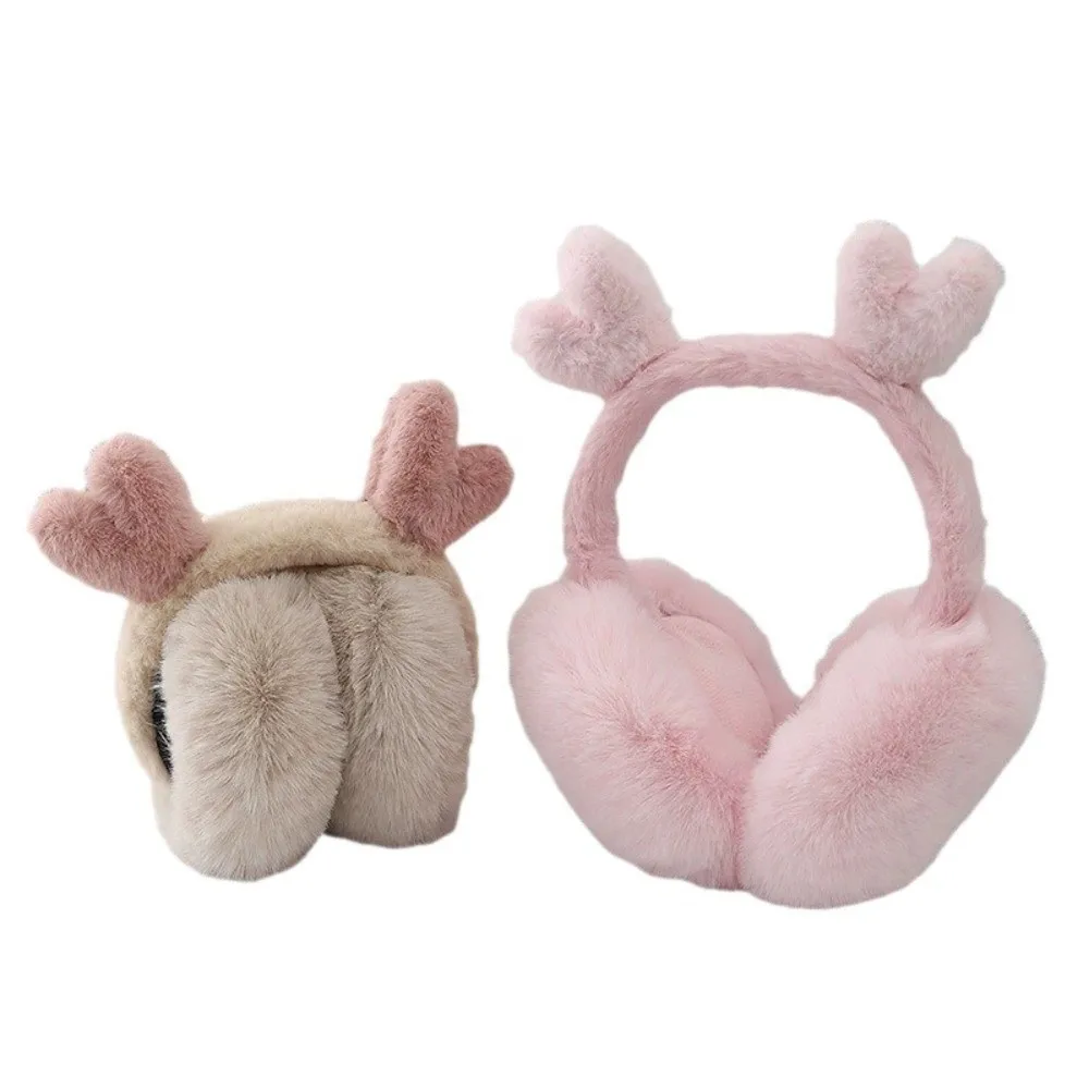 Niedliche Hirsch-Ohrenschützer, Frostschutzmittel, faltbarer Ohrenwärmer, verdickt, warm halten, Winter-Ohrenklappen für Frauen und Mädchen Image