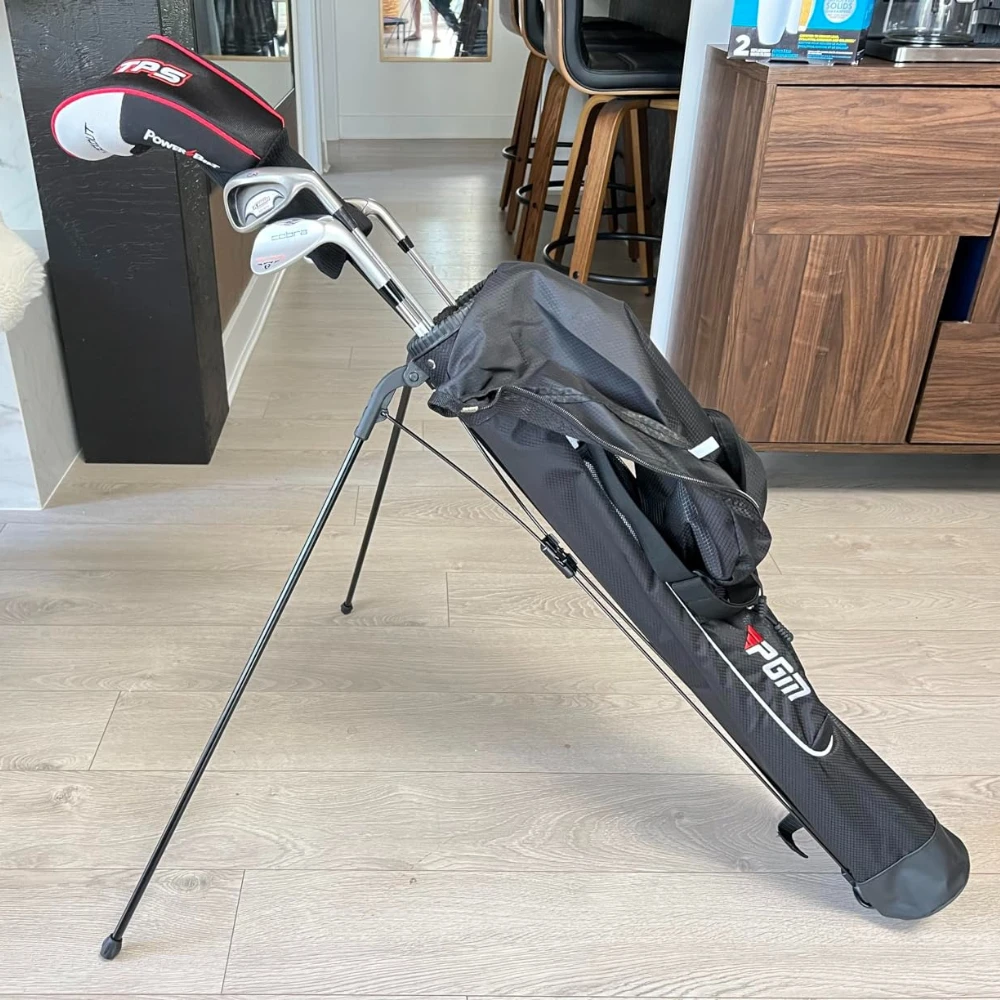 PGM Golf-Standbag, fasst bis zu 10 Schläger, Golftasche mit Tragegurten und Ständer für Driving Range, Par 3 und Standard-Plätze. Image