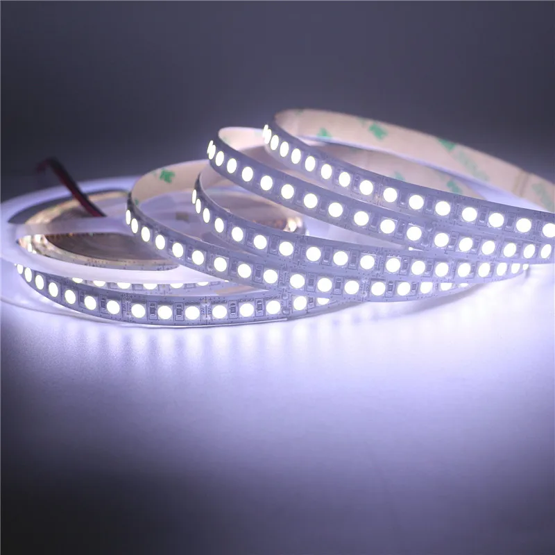 LED-Lichtleiste, SMD 5050, DC12 V, flexibel, wasserdicht/nicht wasserdicht, 60/120 LEDs/m, 0,5 m–5 m, warm/weiß, rot, grün, eis/blau, rosa, RGB