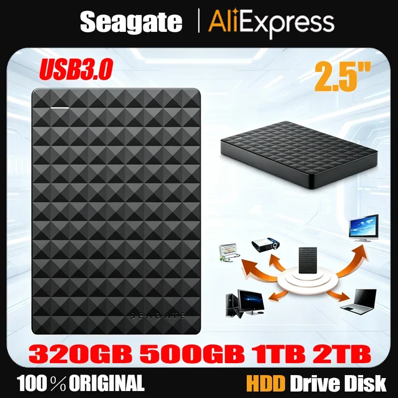 Für Seagate Für OEM Erweiterungs-Festplattenlaufwerk 320GB 500GB 1TB 2TB USB3.0 Externe Festplatte 2,5" Tragbare Externe Festplatte Image