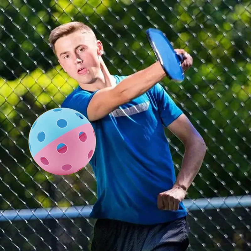 Pickleball-Bälle Zweifarbig Kombiniert für Indoor/Outdoor Training Pickleball mit Hoher Flugstabilität & Rückprallkraft Outdoor-Sportausrüstung Image