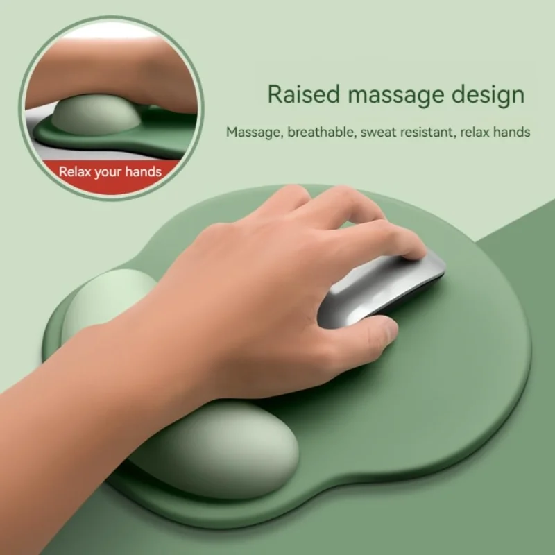 Ergonomisches Handgelenkstütz-Mauspad, Farbverlauf Rutschfeste Mausmatte, Schmerzlinderung Memory-Schaum für Büro Computer Laptop, Gaming Image