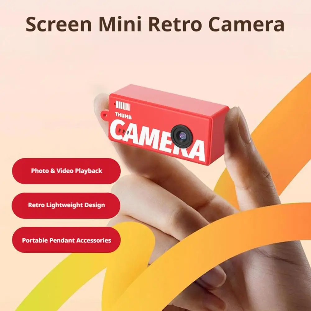 Mini Digitalkamera für Fotografie HD-Videorekorder Retro CCD-Kamera Tragbare Kompaktkamera für Studenten und Reisende Image