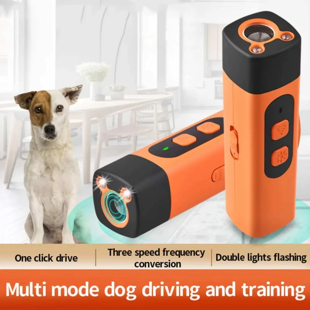 Professioneller wiederaufladbarer Ultraschall-Trainingsgerät für Hunde mit Fernbedienung und Anti-Bark-Trainingsgerät mit LED-Taschenlampe Image