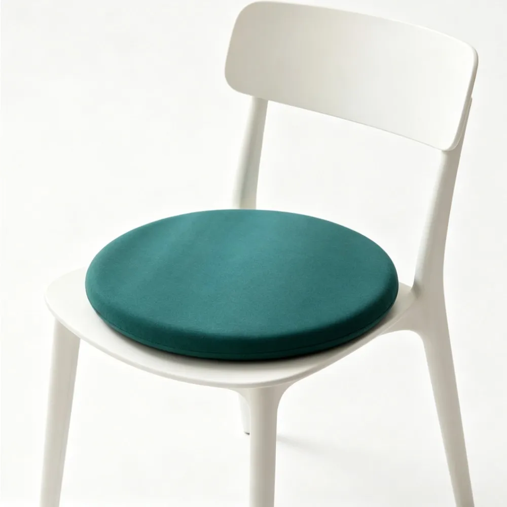Grünes Rundes Memory-Schaum Sitzkissen Barhocker-Auflage Abnehmbares Stuhlkissen Esszimmer-Sitzkissen Bodenkissen 30/35/40/45cm