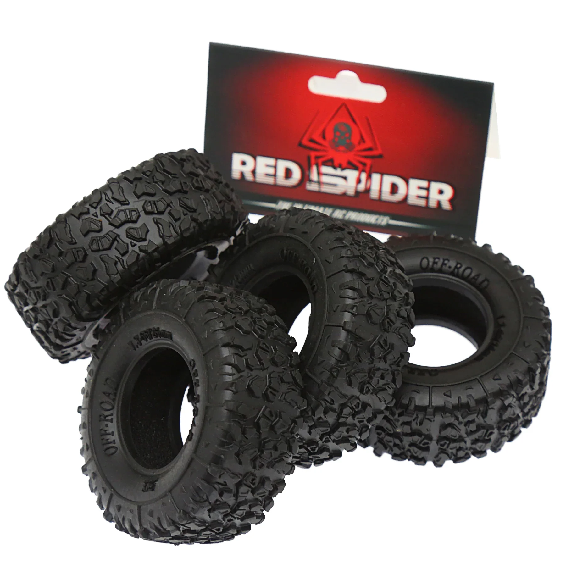 1,3" Soft Rubber Crawler Reifen 4PCS für 1/18 1/24 TRX4M SCX24 FCX24 FCX18 AX24 RC Auto Off-Road Upgrade Teile