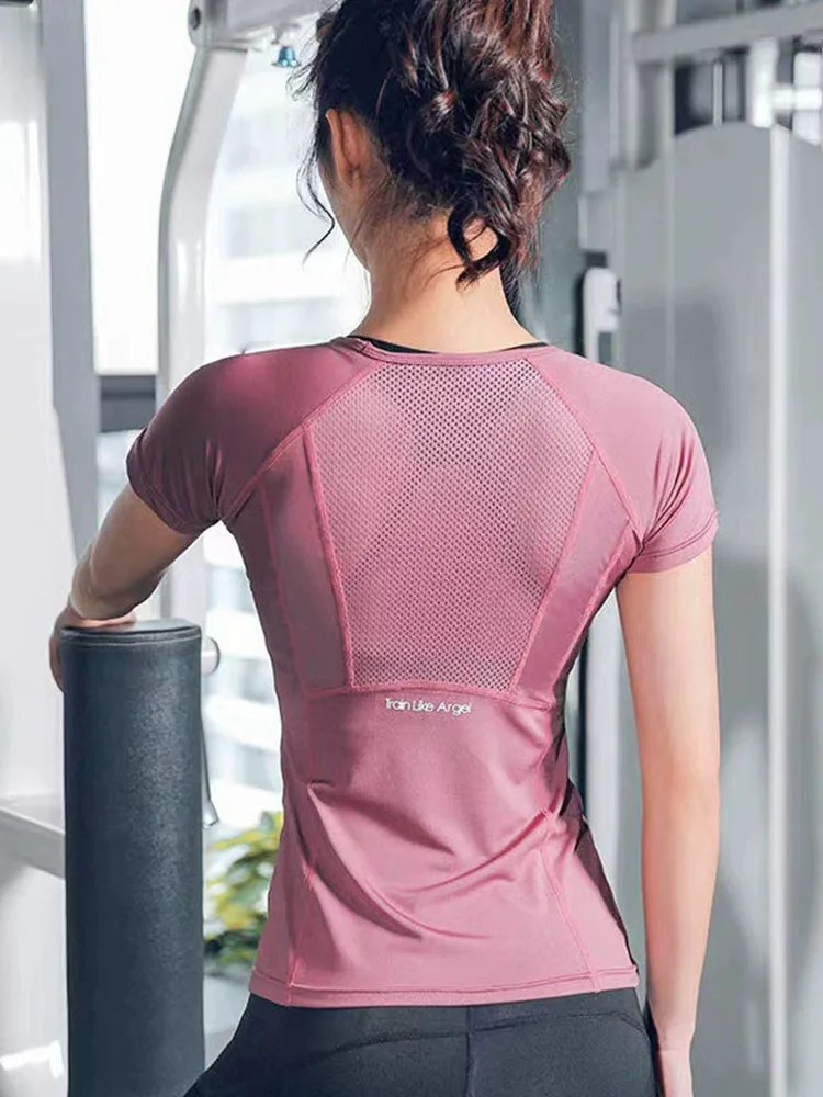 Vêtements de sport pour femmes, vêtements de Yoga, T-Shirt de sport pour femmes, vêtements de Fitness, de course