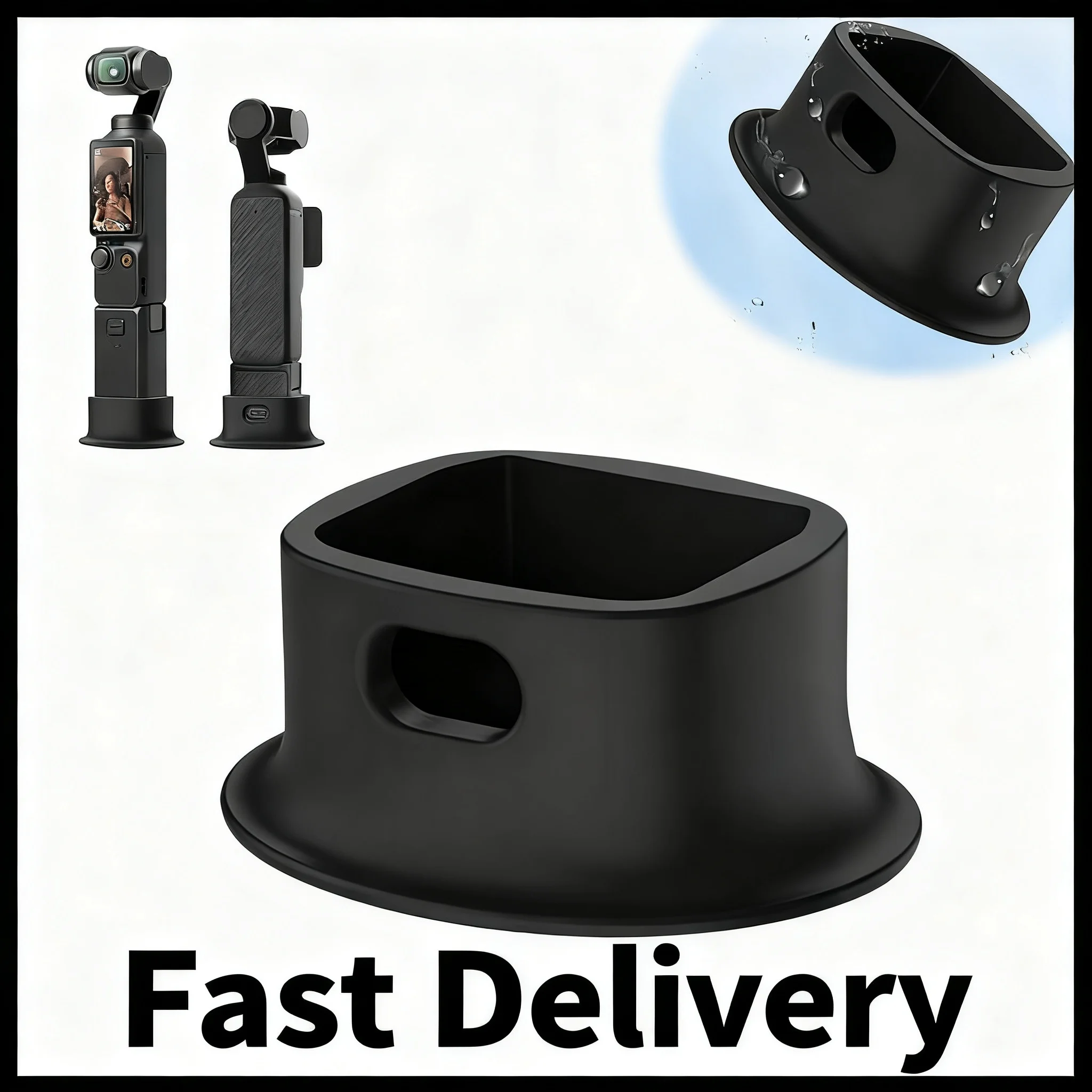 1/2 Stück Silikon-Basis für DJI OSMO Pocket 4, rutschfeste, feste Kamera-Erweiterungshalterung, Fotografie-Zubehör Image