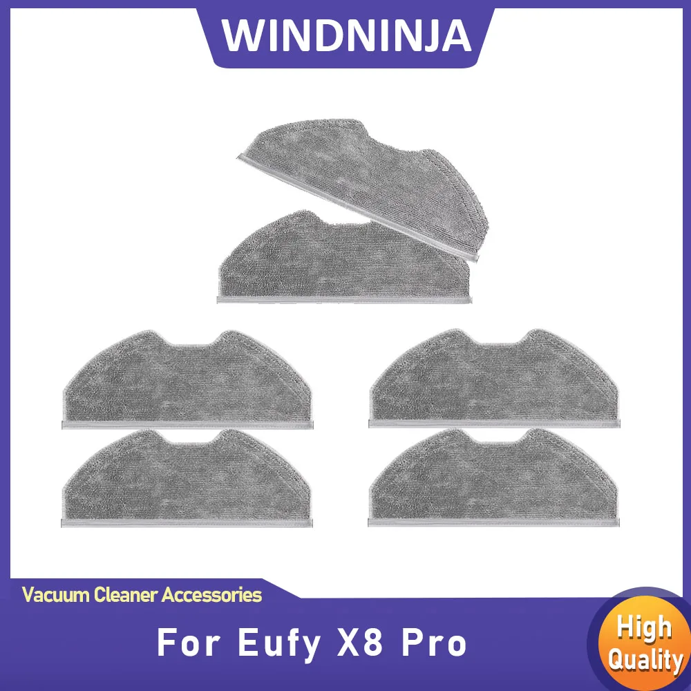 Wischmopptücher für Eufy X8 Pro Roboter-Staubsauger Zubehör Wischpads Ersatzteile Image