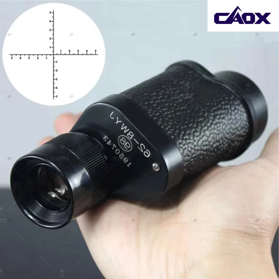 CAOX 8X30 Fernglas, leistungsstarkes Militärteleskop, BAK4-Prisma, superklar, Vollmetall-Jagdmonokular für Camping, Typ 62 Image