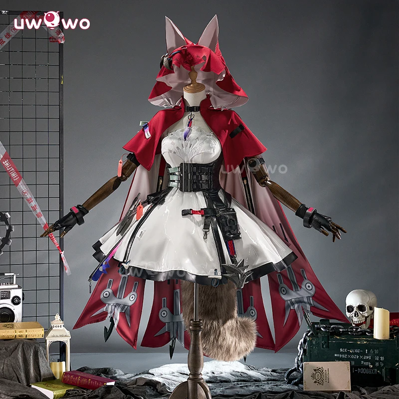 UWOWO Rossi Cosplay Collab Series: Game Arknights: Endfield Rossi Cosplay-Kostüm mit Schwanz S-XL Halloween-Kostüm