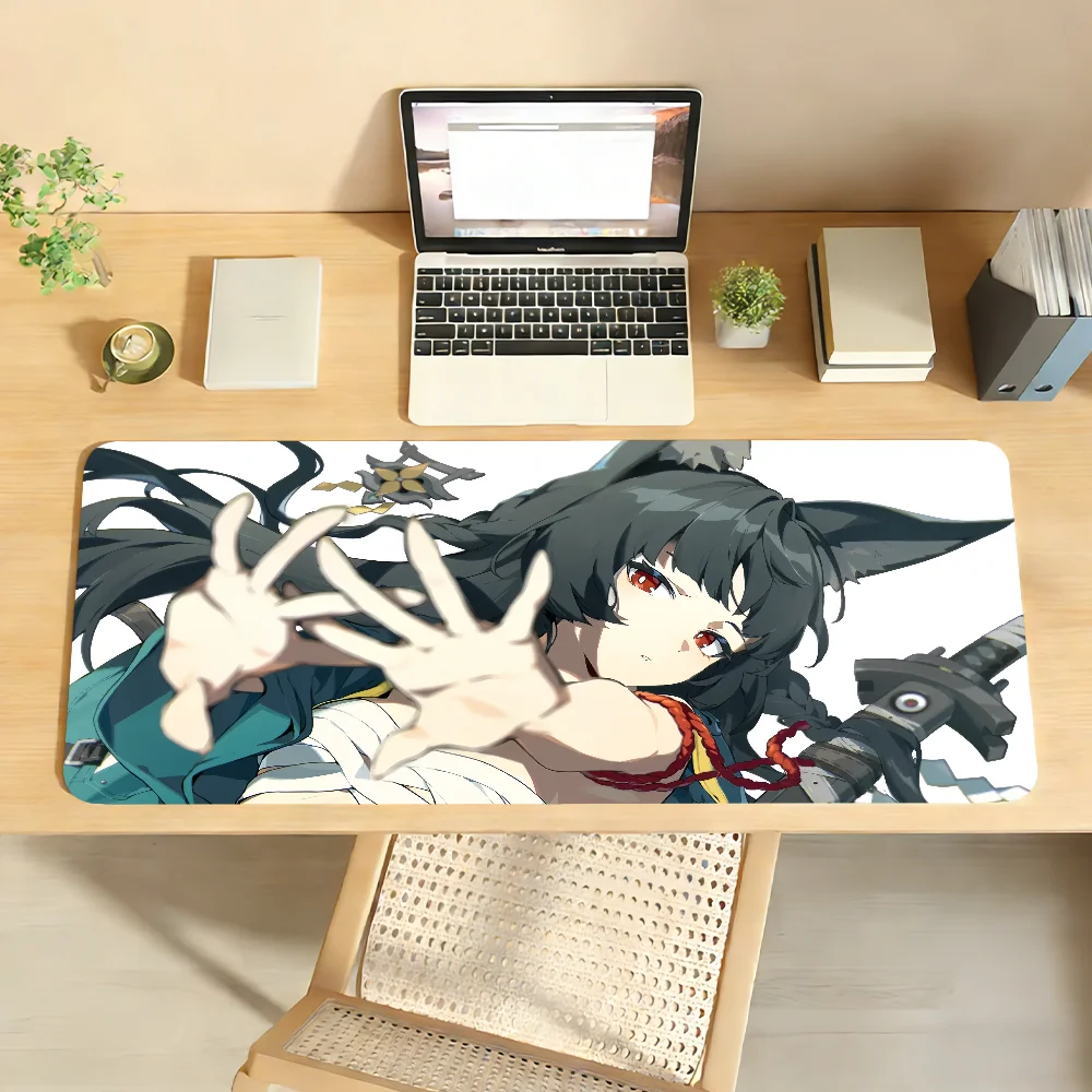 ZZZ Gaming Hoshimi Miyabi Mauspad, Computer-Laptop-Mauspad aus Gummi, rutschfest, Mauspad für Gamer, Dekoration, Schreibtischunterlage Image